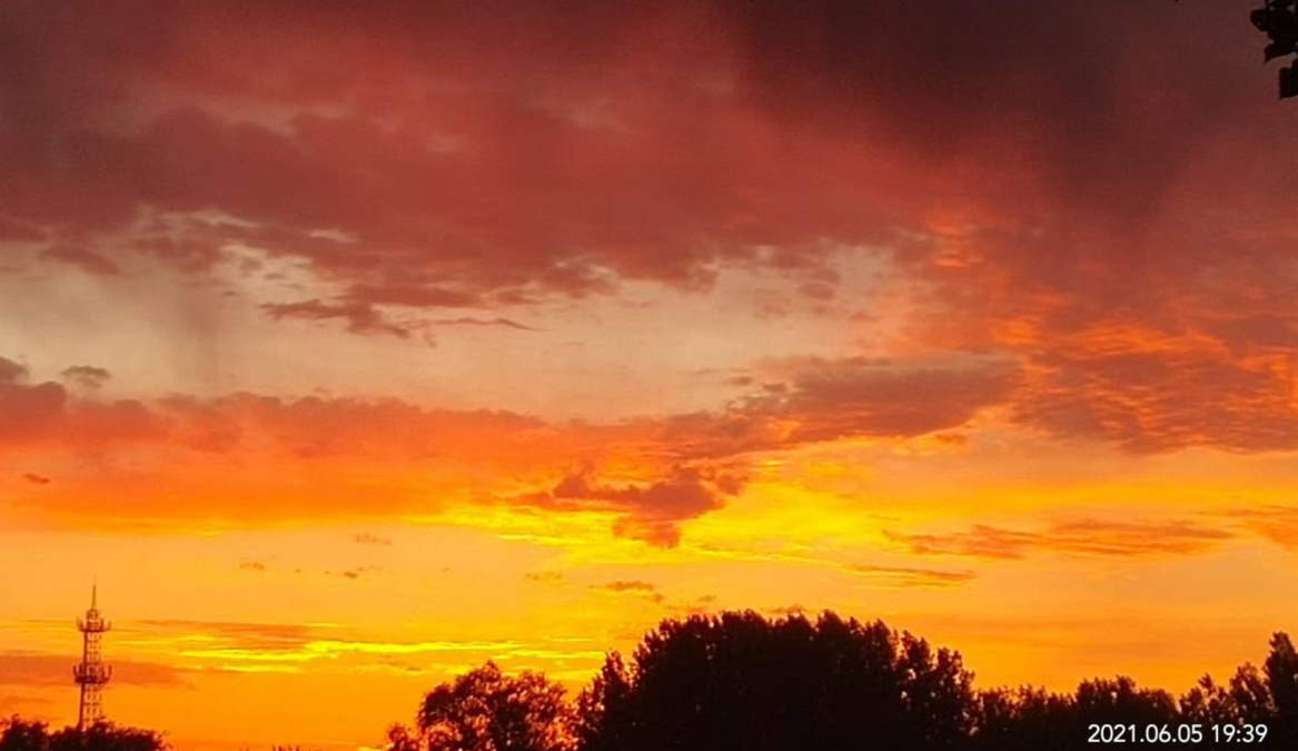 临近高考前的夕阳